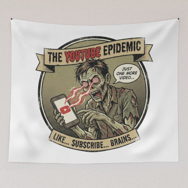 Item preview, The YouTube Epidemic: Like, Subscribe, Brains.. designed and sold by NetrunnerZero.