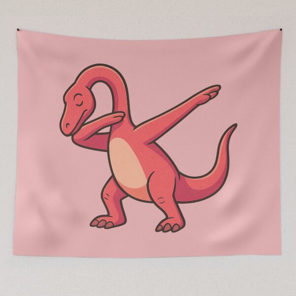 Item preview, Dabbing Brontosaurus – Funny Red Long Neck Dino designed and sold by Ivy-Triggs.