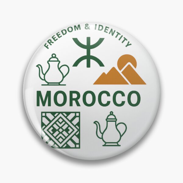 Item preview, Moroccan Minimalist Design | Amazigh Freedom Symbol | Modern Morocco Art designed and sold by Perfectstyles.