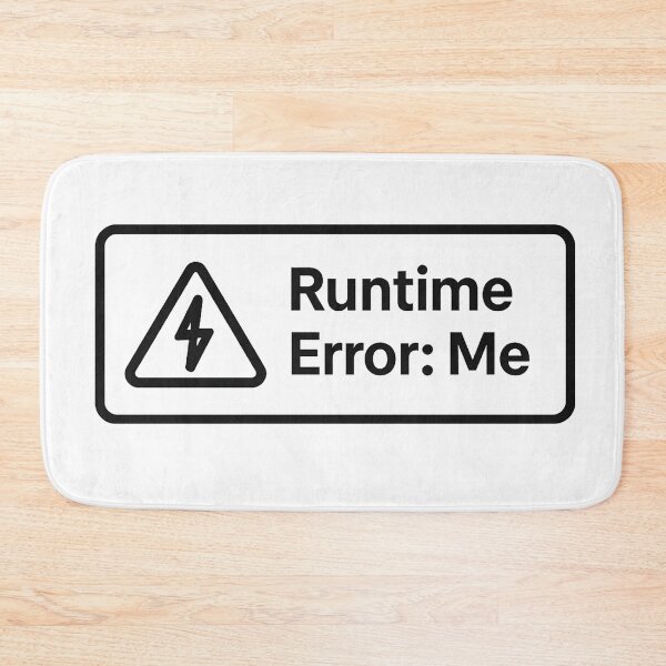 Item preview, Minimal Runtime Error Dev Life Meme designed and sold by techy-rrr.