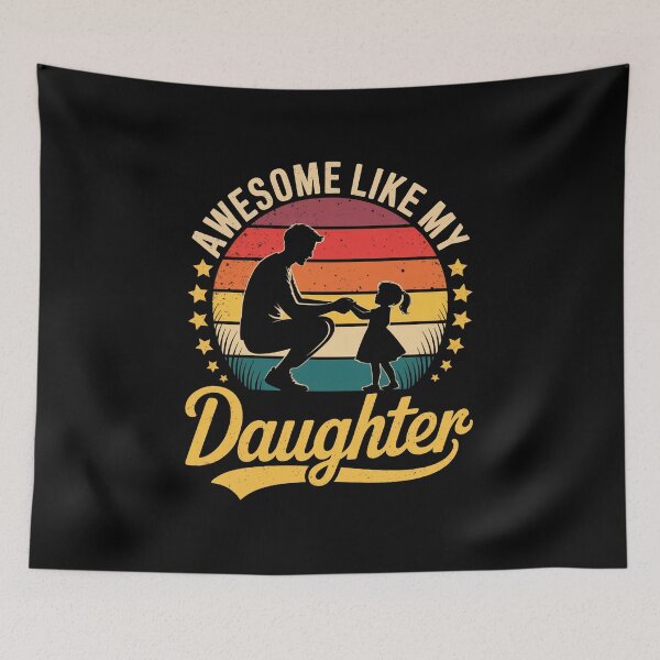Item preview, awesome like my daughter fathers day designed and sold by Elenasriveras.