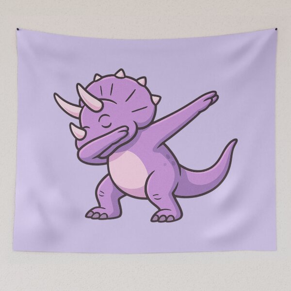 Item preview, Dabbing Triceratops – Cute Purple Dino designed and sold by Ivy-Triggs.