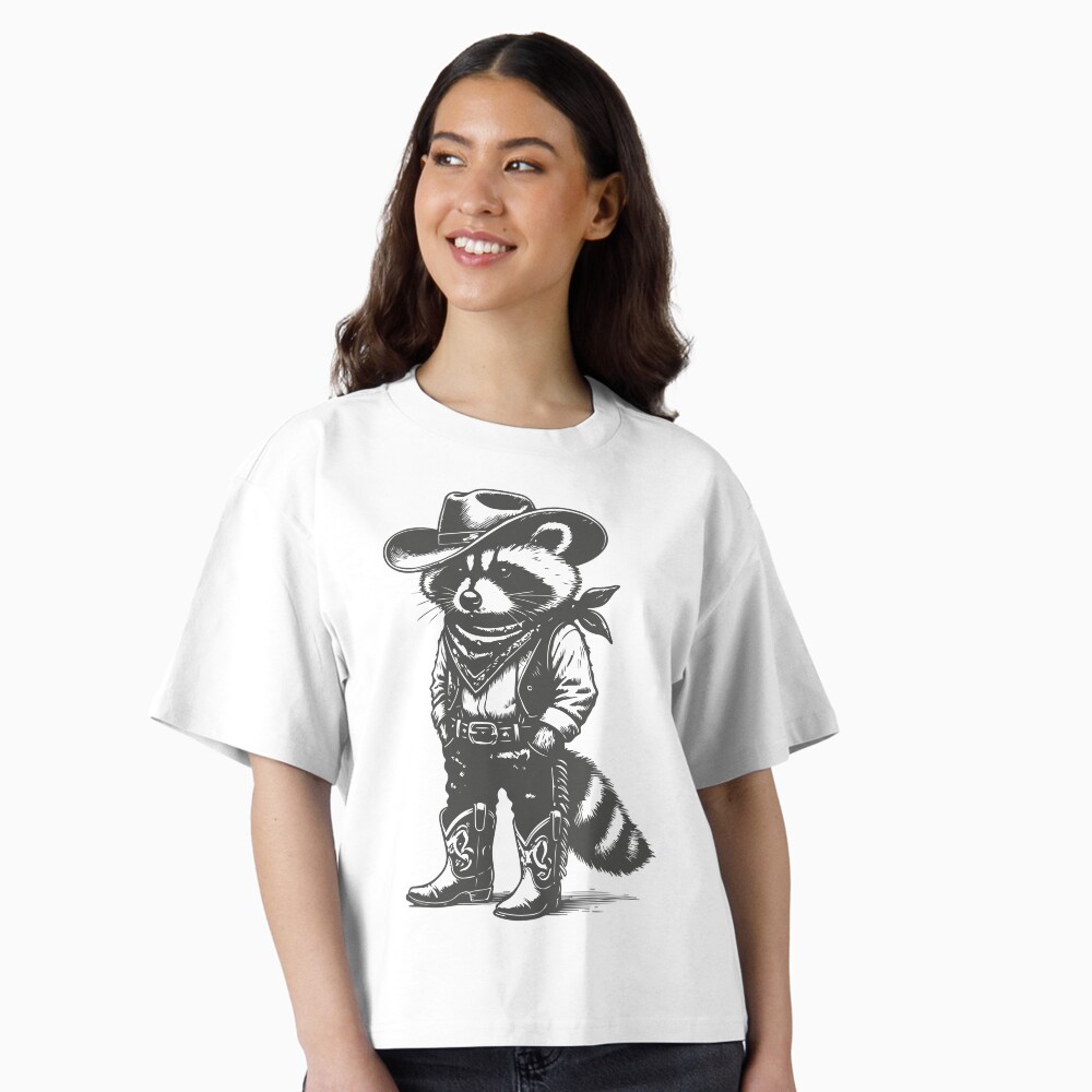 Cowboy Raccoon Illustration – Vintage Western Raccoon Cowboy Design Essential T-Shirt