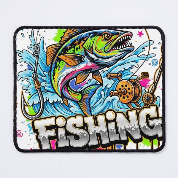 Item preview, Vibrant Fishing Graphic Design designed and sold by newvisionart191.