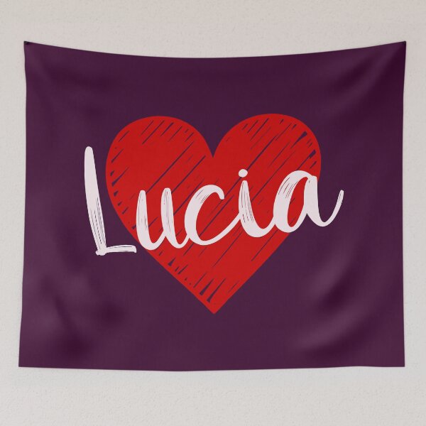 Item preview, Lucia Name Red Heart  designed and sold by Jeallan Designs.
