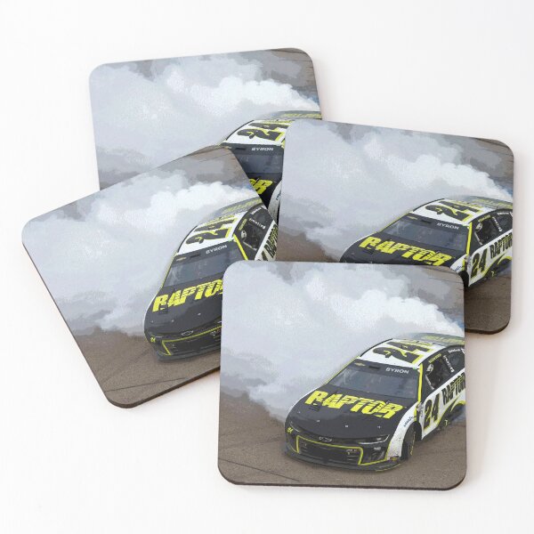 Item preview, William Byron making a donut in his 2025 Nascar Cupcar abstract designed and sold by Rodissimus1984.