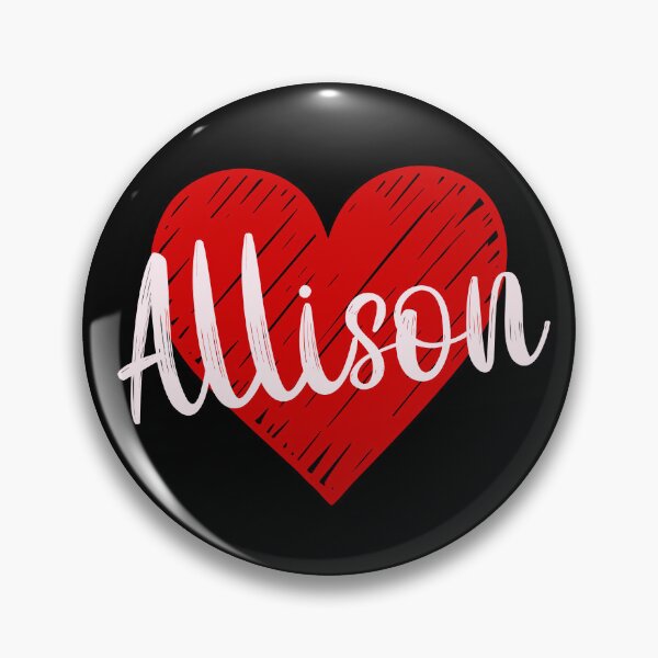 Item preview, Allison Name Red Heart  designed and sold by Jeallan Designs.