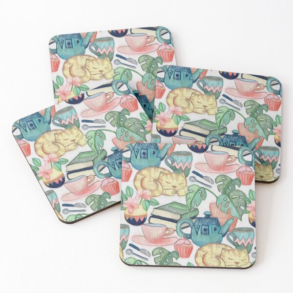 Item preview, Lazy Afternoon - a chalk pastel illustration pattern designed and sold by micklyn.