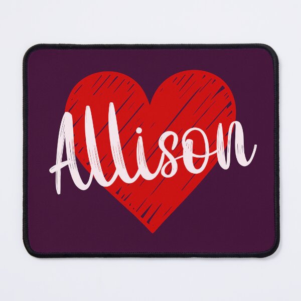 Item preview, Allison Name Red Heart designed and sold by Jeallan Designs.