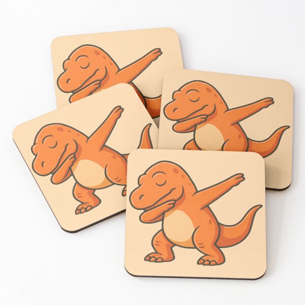 Item preview, Dabbing T-Rex – Funny Orange Dinosaur designed and sold by Ivy-Triggs.