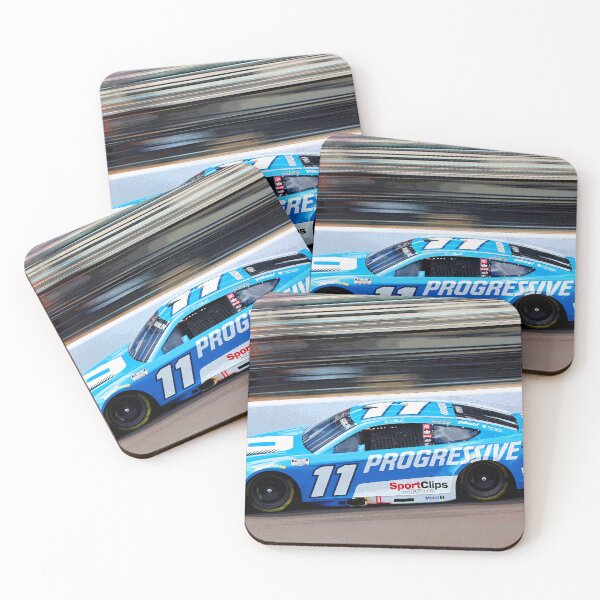 Item preview, Denny Hamlin racing his 2025 Nascar Cupcar on the Indianapolis Motor Speedway abstract designed and sold by Rodissimus1984.