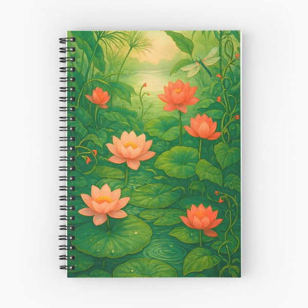 Item preview, Tropical Canopy Pattern – Water Lilies, Calm Reflective Pond Layers designed and sold by Artsy-With.