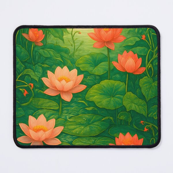 Item preview, Tropical Canopy Pattern – Water Lilies, Calm Reflective Pond Layers designed and sold by Artsy-With.