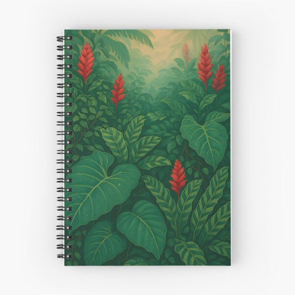 Item preview, Tropical Canopy Pattern – Undergrowth Layers, Misty Dawn Glow designed and sold by Artsy-With.