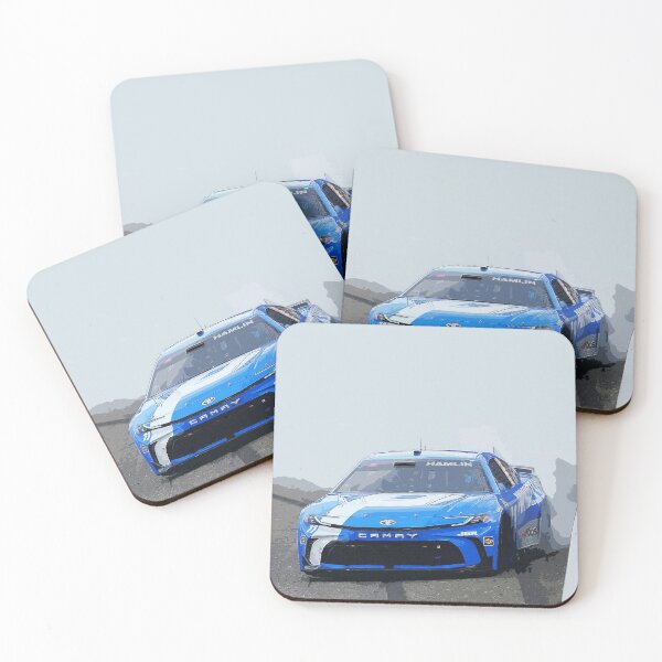 Item preview, Denny Hamlin drifting his 2025 Nascar Cupcar watercolor designed and sold by Rodissimus1984.
