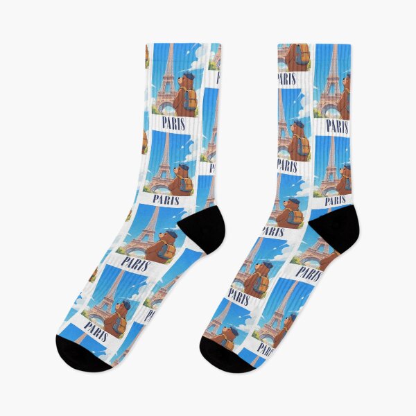 Item preview,  Cute Bear In The Eiffel Tower Paris Retro-modern Version  designed and sold by Aguilar Trips.