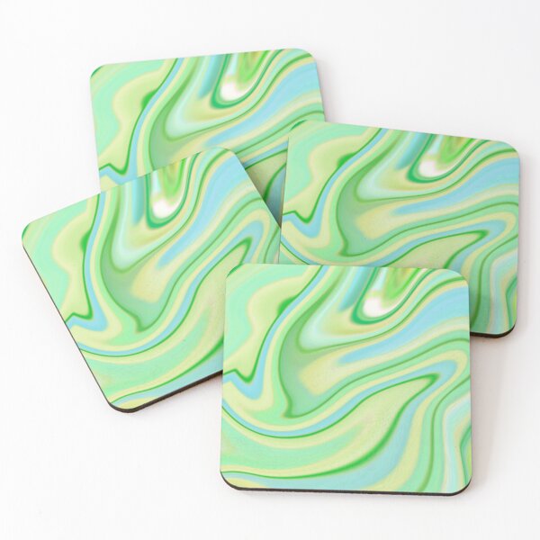 Item preview, Green agate waves designed and sold by maccm.