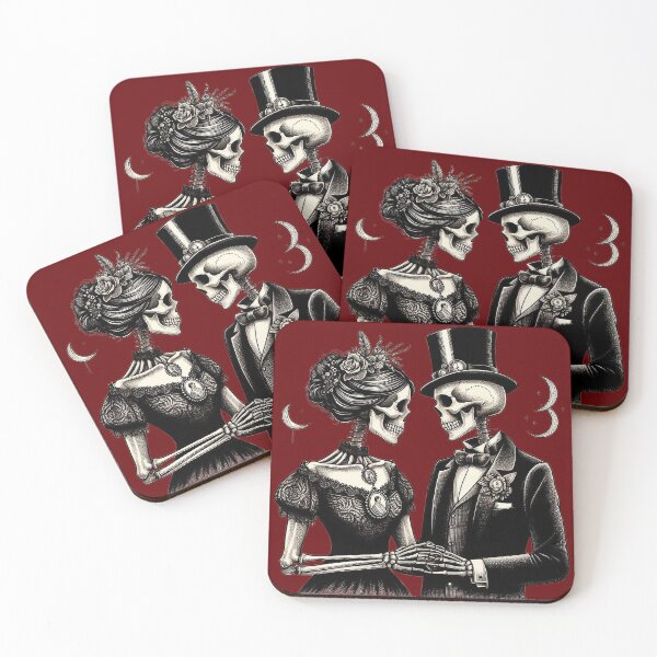 Item preview, Skeleton Lovers – Cute Romantic Couple designed and sold by Roberta Calabrese.