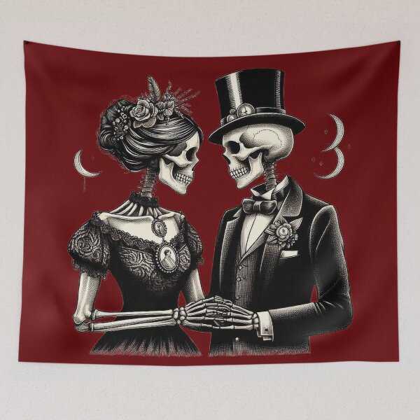 Item preview, Skeleton Lovers – Cute Romantic Couple designed and sold by Roberta Calabrese.