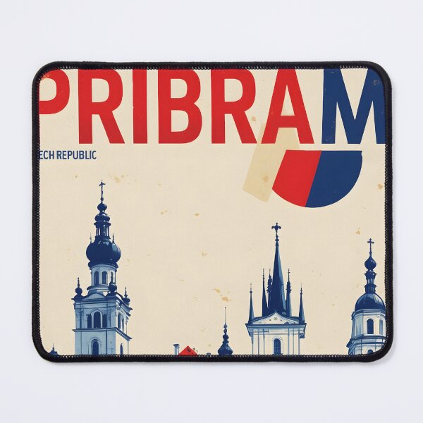 Item preview, Pribram Cezch Republic 1950s Retro Poster Tourism designed and sold by TravelersGems.