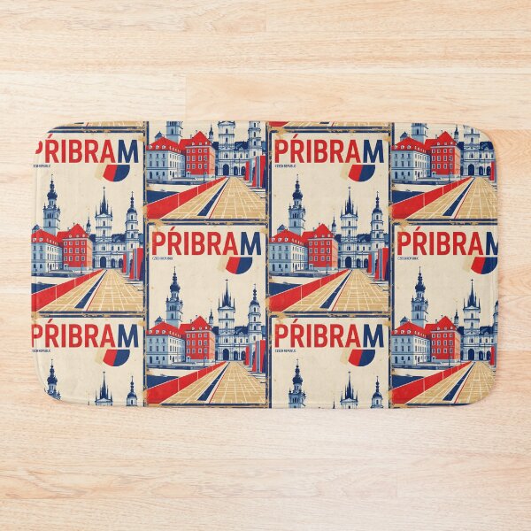 Item preview, Pribram Cezch Republic 1950s Retro Poster Tourism designed and sold by TravelersGems.