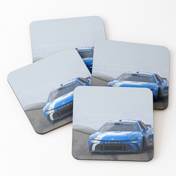 Item preview, Denny Hamlin drifting his 2025 Nascar Cupcar abstract designed and sold by Rodissimus1984.