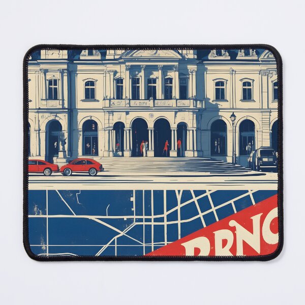Item preview, Brno Cezch Republic 1950s Retro Poster Tourism designed and sold by TravelersGems.