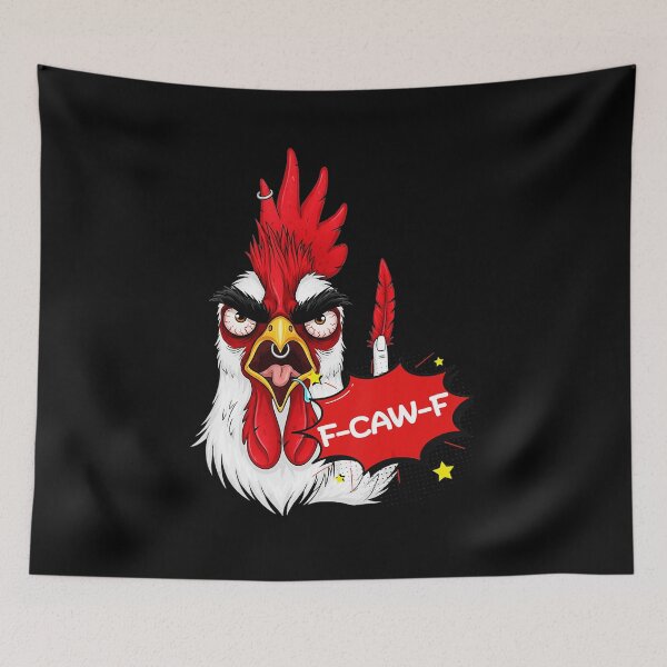 Item preview, Meme divertido de gallo con frase humorística de pollo FCawF designed and sold by tadmercado.