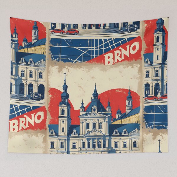 Item preview, Brno Cezch Republic 1950s Retro Poster Tourism designed and sold by TravelersGems.
