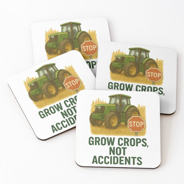Item preview, Grow Crops, Not Accidents – Farm Safety Quote Design for Farmers & Agriculture Lovers designed and sold by Badegi Tradings.
