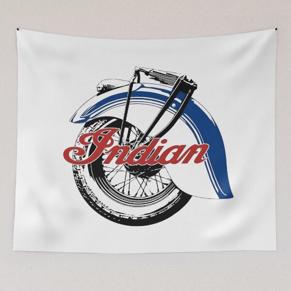 Item preview, Indian Motorcycle Fender Vintage Sign designed and sold by CharlieDesings.