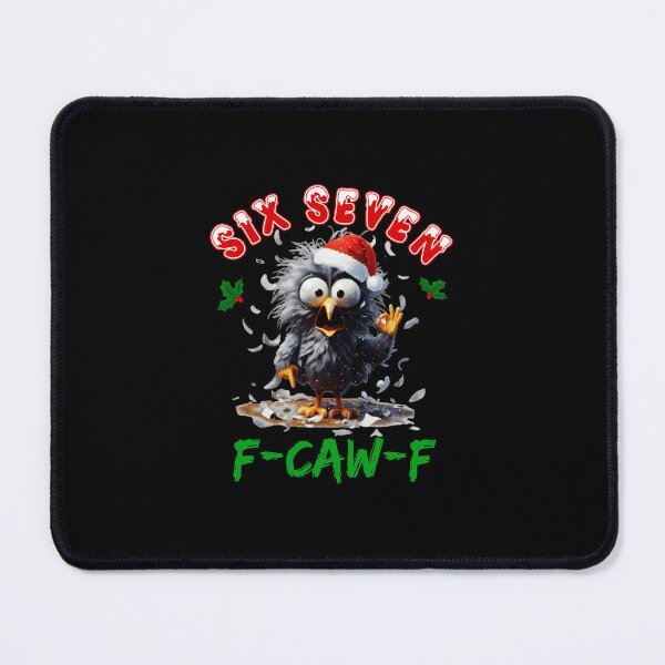 Item preview, Hilarious Xmas Crow Doing The Six Seven F-Caw-F Joke designed and sold by damiloune.