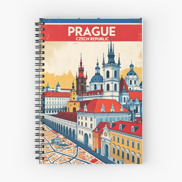 Item preview, Prague Cezch Republic 1950s Retro Poster Tourism designed and sold by TravelersGems.