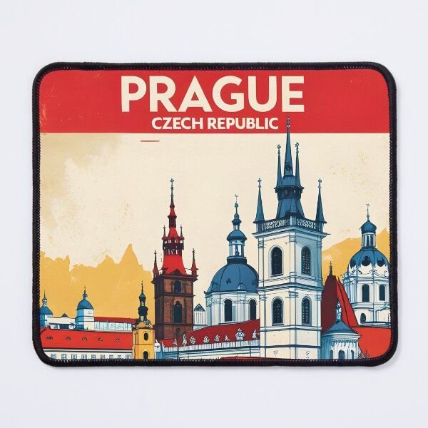 Item preview, Prague Cezch Republic 1950s Retro Poster Tourism designed and sold by TravelersGems.