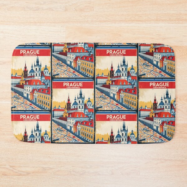 Item preview, Prague Cezch Republic 1950s Retro Poster Tourism designed and sold by TravelersGems.
