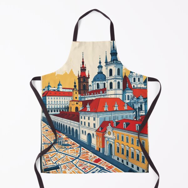 Item preview, Prague Cezch Republic 1950s Retro Poster Tourism designed and sold by TravelersGems.