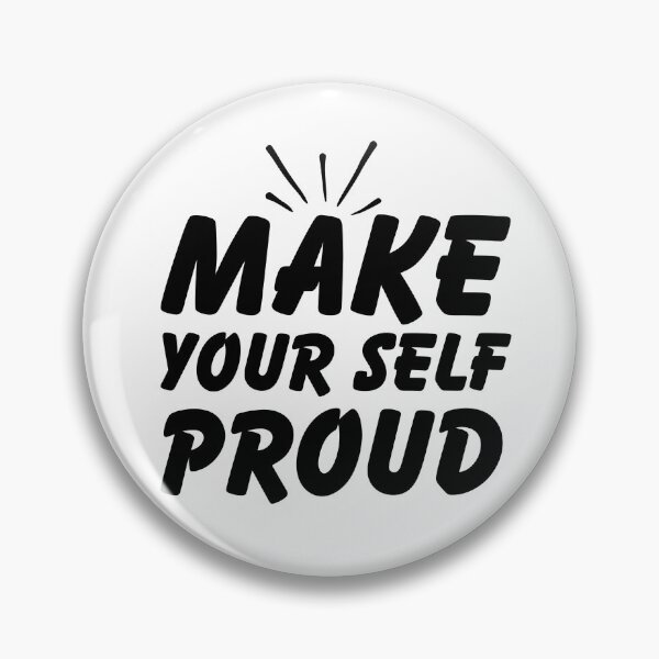 Item preview, Inspirational Quote Art,  Make Yourself Proud Lettering designed and sold by D3Xpert.