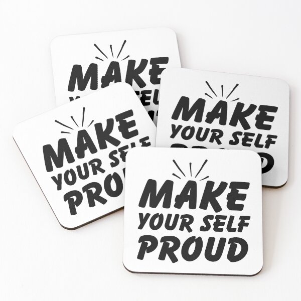 Item preview, Inspirational Quote Art,  Make Yourself Proud Lettering designed and sold by D3Xpert.