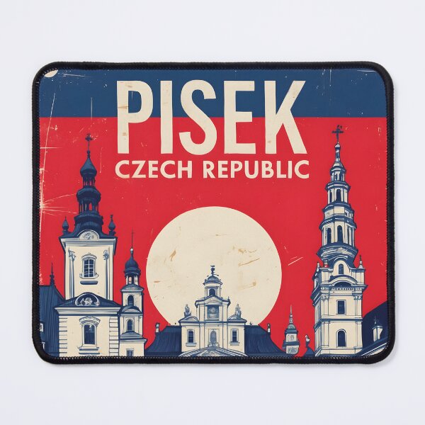 Item preview, Pisek Cezch Republic 1950s Retro Poster Tourism designed and sold by TravelersGems.