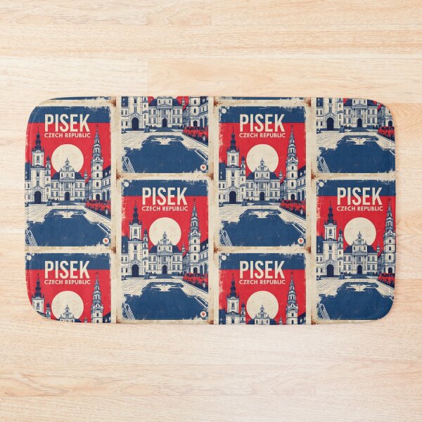 Item preview, Pisek Cezch Republic 1950s Retro Poster Tourism designed and sold by TravelersGems.