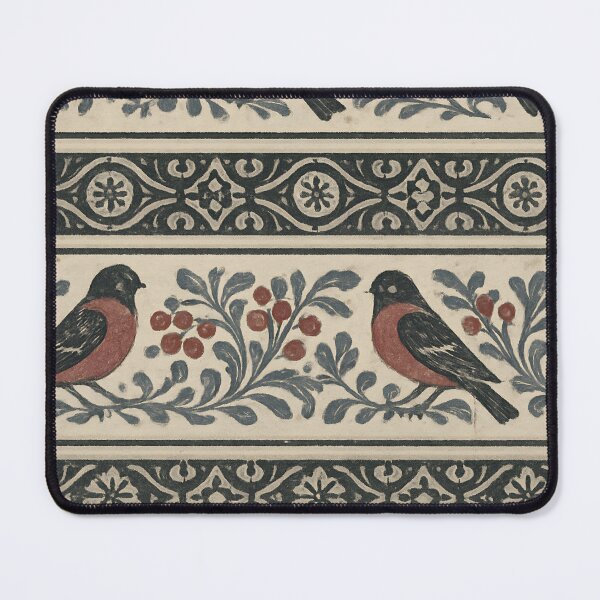 Item preview, Russian Folk Winter Khokhloma Birds Seamless Pattern – Vintage Ink designed and sold by Artsy-With.