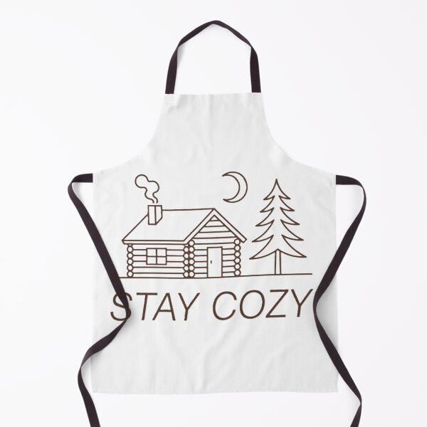 Item preview, Stay Cozy Log Cabin Line Art - Rustic Winter Minimalist Design designed and sold by Mido-artister.