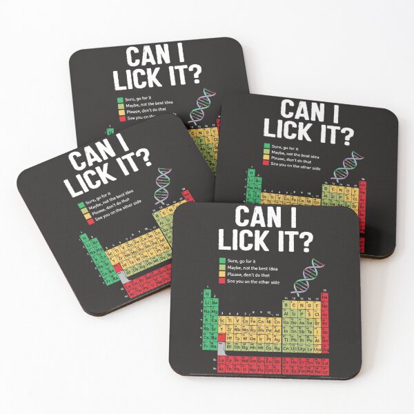 Item preview, Can I Lick It Periodic Table Funny Science Teacher Student  designed and sold by Clairenity Studio.