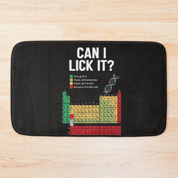 Item preview, Can I Lick It Periodic Table Funny Science Teacher Student  designed and sold by Clairenity Studio.