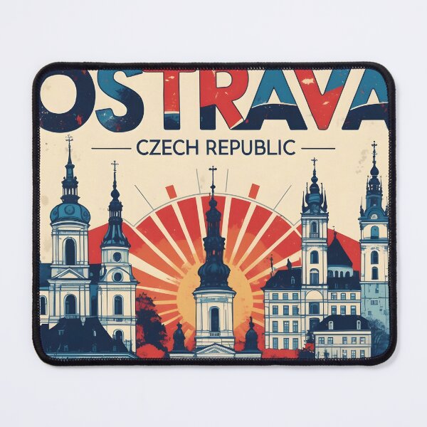 Item preview, Ostrava Cezch Republic 1950s Retro Poster Tourism designed and sold by TravelersGems.