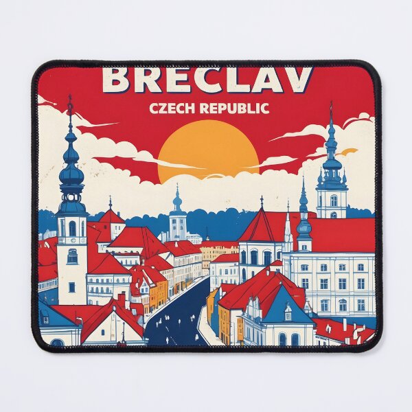 Item preview, Breclav Cezch Republic 1950s Retro Poster Tourism designed and sold by TravelersGems.