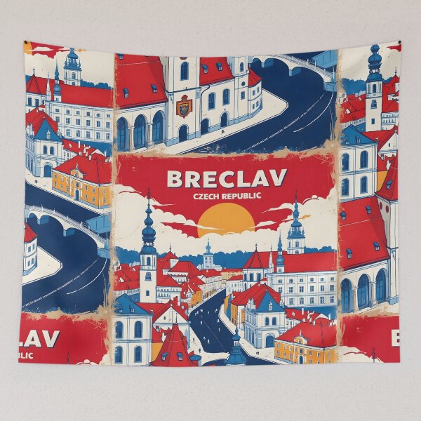 Item preview, Breclav Cezch Republic 1950s Retro Poster Tourism designed and sold by TravelersGems.