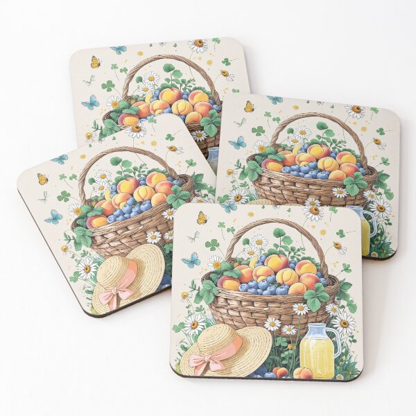 Item preview, Wildflower Orchard Picnic – Sunny Cottagecore Summer Nature Illustration designed and sold by Deezyned.