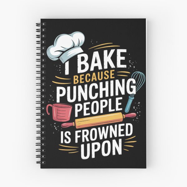 Item preview, I Bake Because Punching People Is Frowned Upon  designed and sold by RuthGAArt.