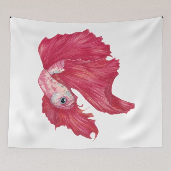 Item preview, Siamese Fighting Fish, Betta Fish Watercolor designed and sold by SaskyaFate.